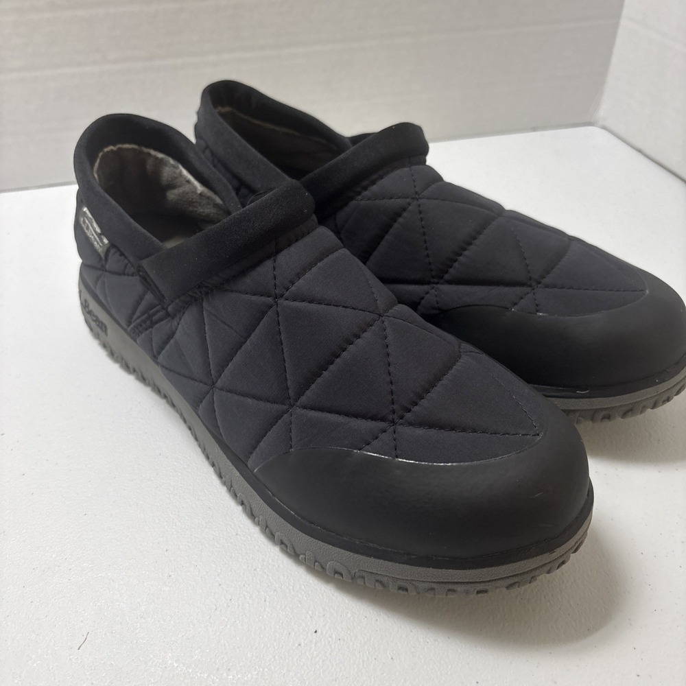 L.L. Bean Black Ultralight Primaloft Waterproof Shoes Women's Size 8 EUC